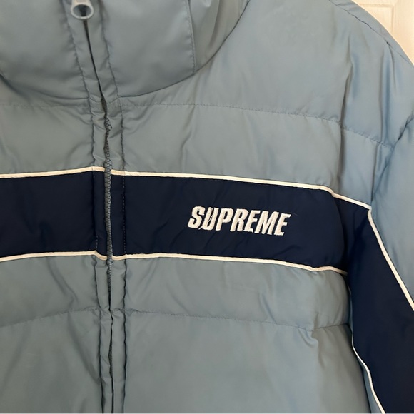 Supreme Stripe Panel Down Jacket FW18 - Picture 8 of 10